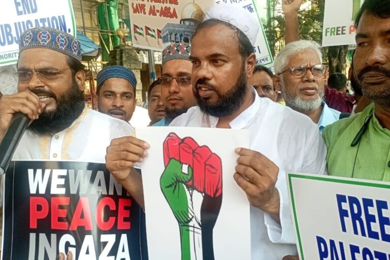 indian muslims support palestine