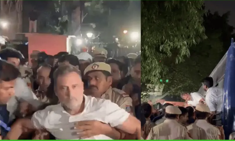 ज्ञानेश कुमार के इस्तीफे के मांग को लेकर प्रदर्शन में उतरे राहुल गांधी, दिल्ली पुलिस ने उठाया